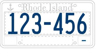 Rhode Island License Plate Vehicle Registration