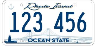 Rhode Island License Plate Design 1