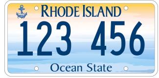 Rhode Island License Plate Design 2