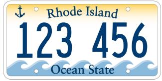 Rhode Island License Plate Design 3