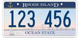 Rhode Island License Plate Design 4