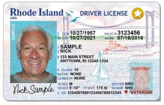 Rhode Island REAL ID license